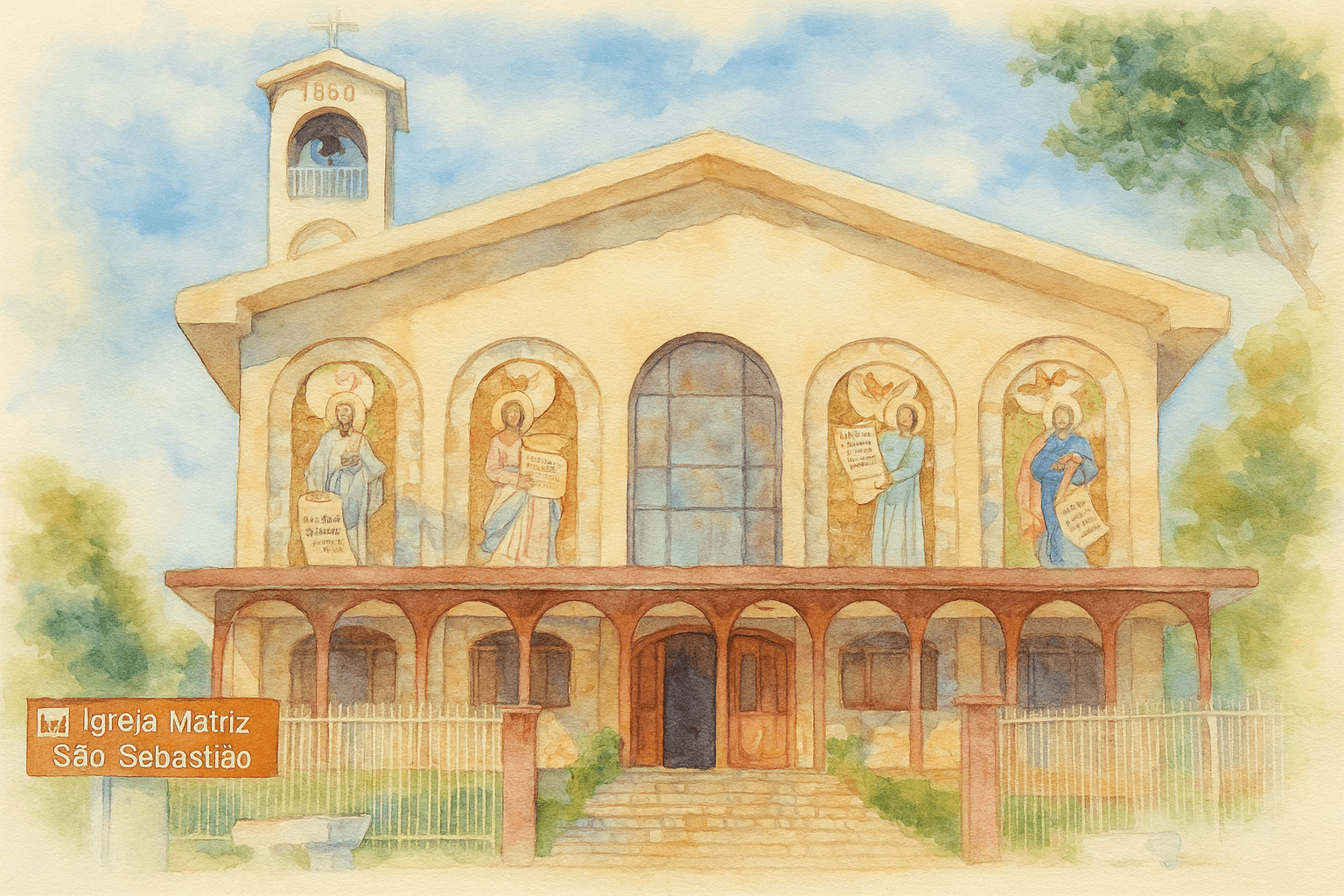 Ilustração da Igreja São Sebastião